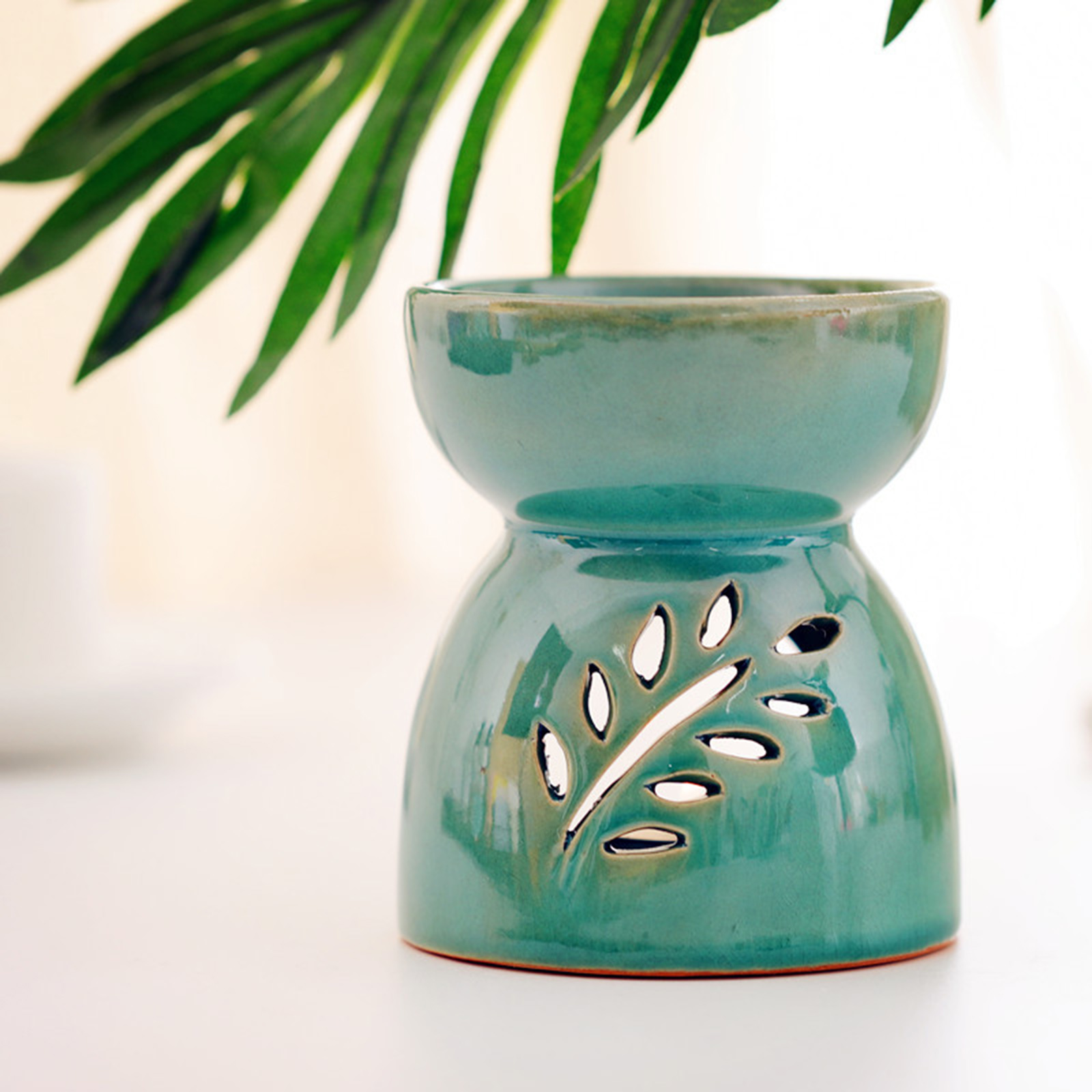 Home Fragrance Oil Burner - Quemador de aceite esencial, portavelas de