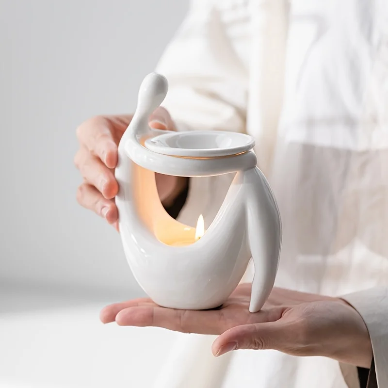 Home Fragrance Oil Burner - Quemador de incienso de cerámica con