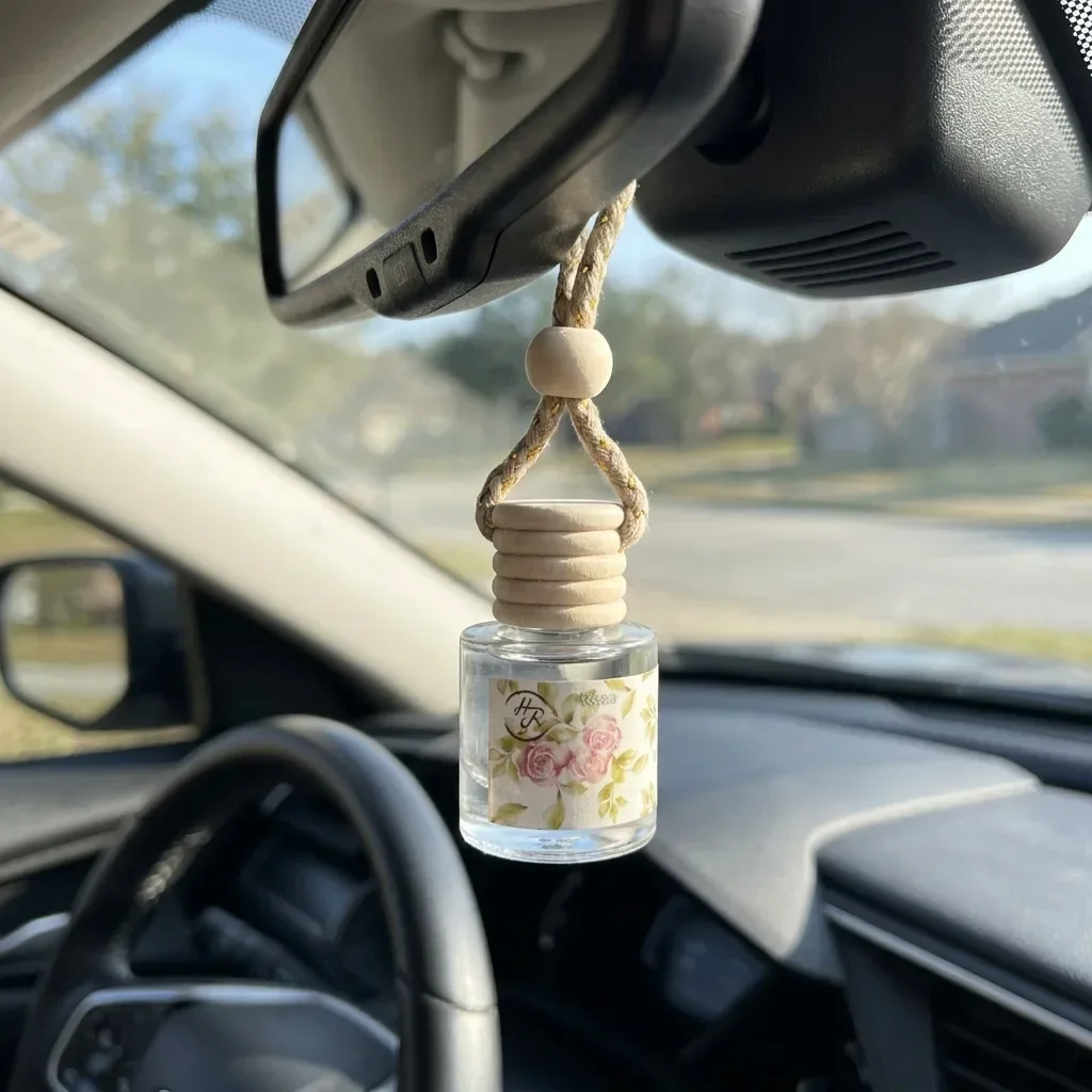 Home Fragrance Options - Mini Botella de Vidrio Colgante para