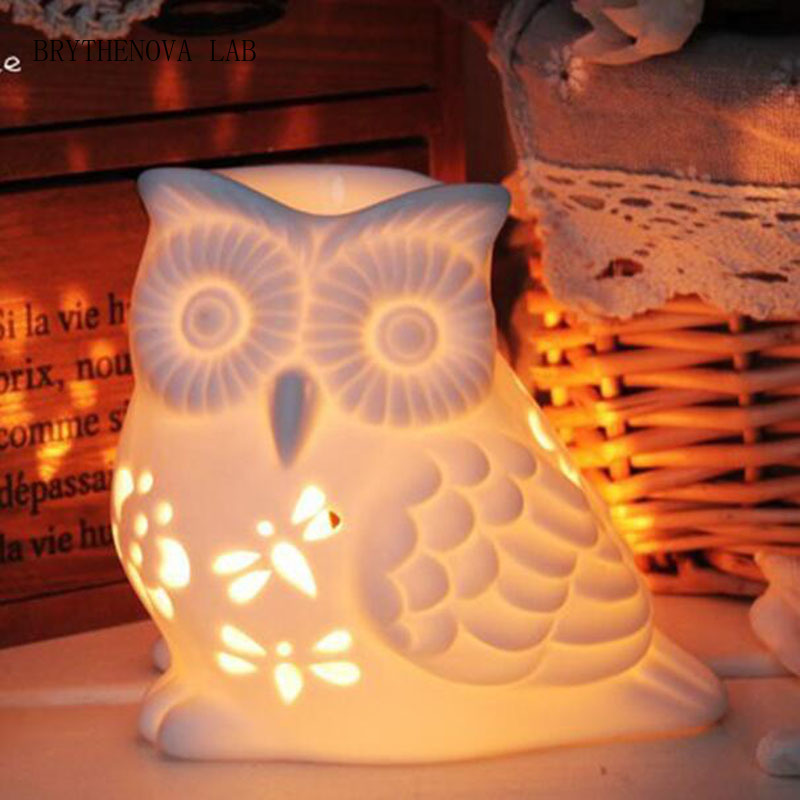 Home Fragrance Oil Burner - Quemador de aromaterapia de porcelana con