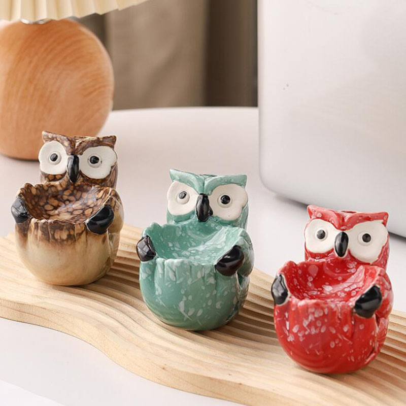 Home Fragrance Oil Burner - Quemador de aromaterapia de búho hueco