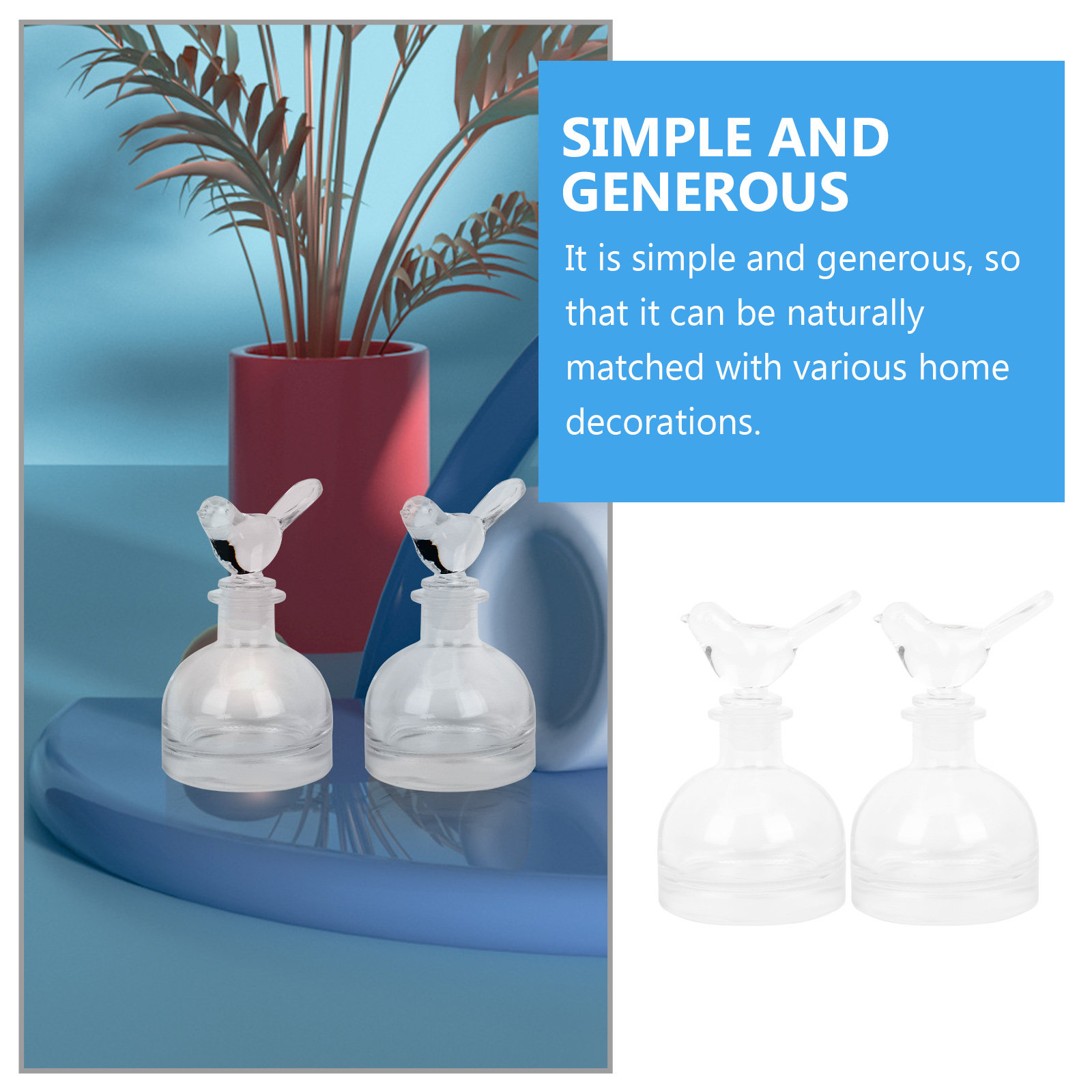2 botellas de vidrio para perf - Home Fragrance Premium reseña y precio