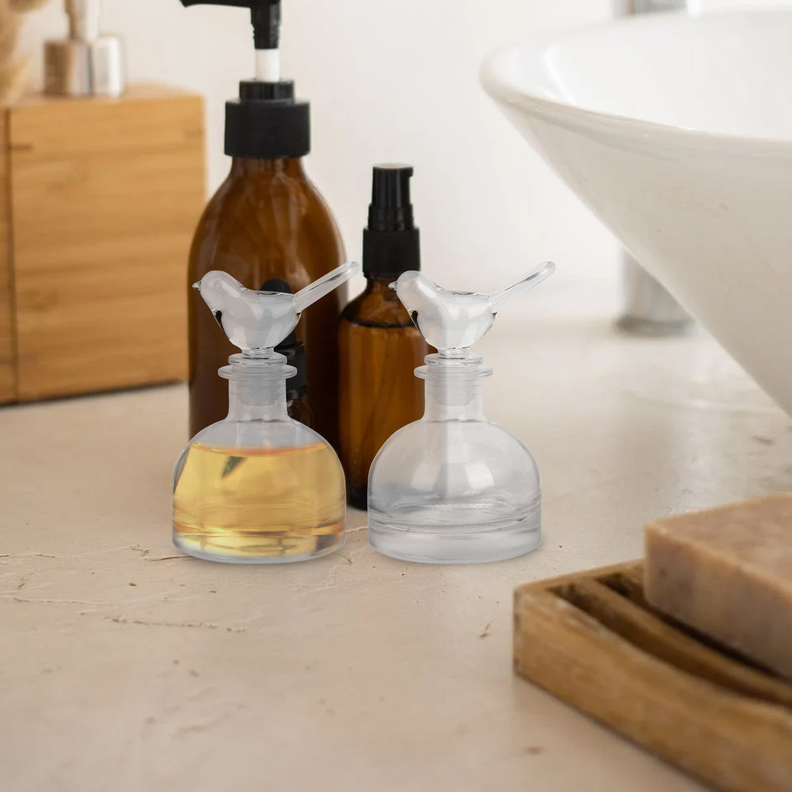 2 botellas de vidrio para perf - Home Fragrance Premium reseña y precio