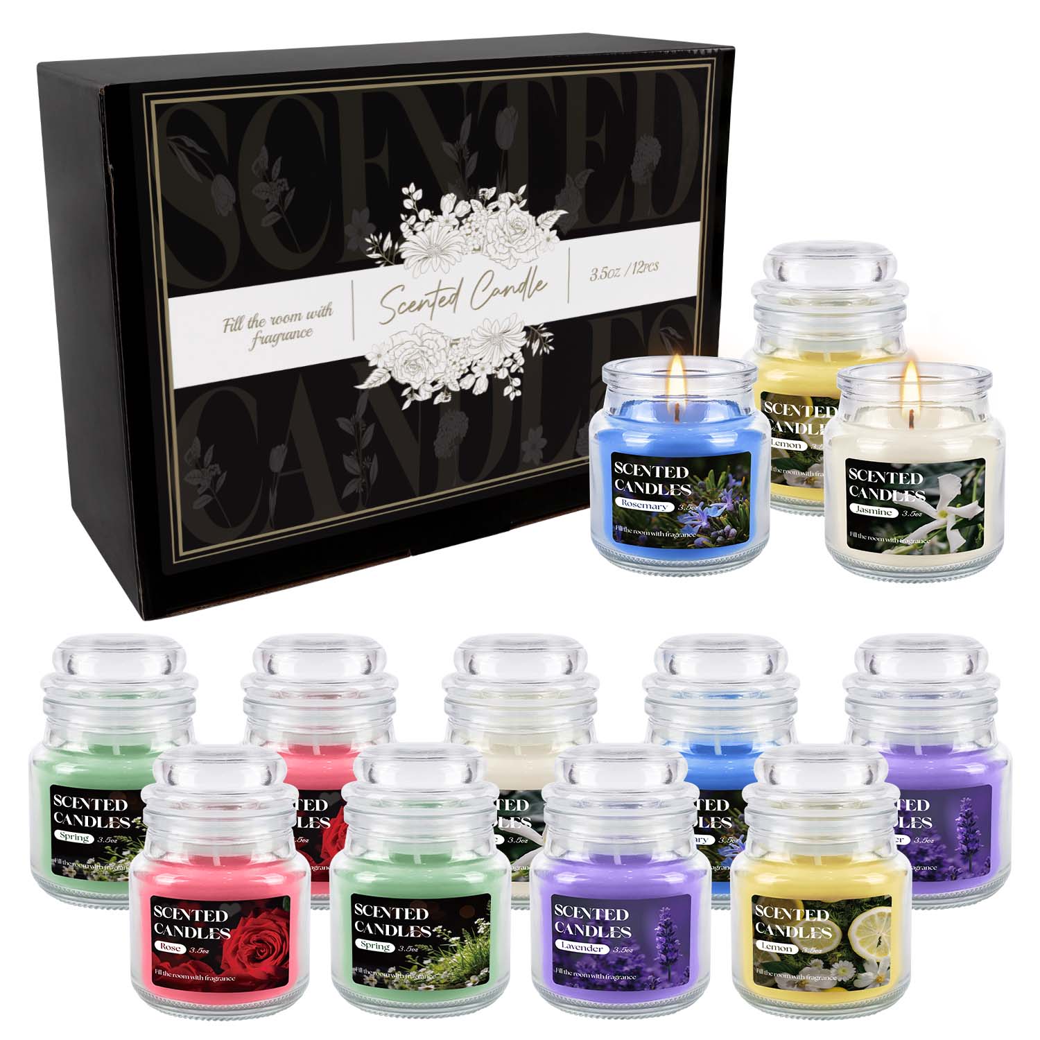 Paquete de 12 Velas Pequeñas G - Home Fragrance Options reseña y precio