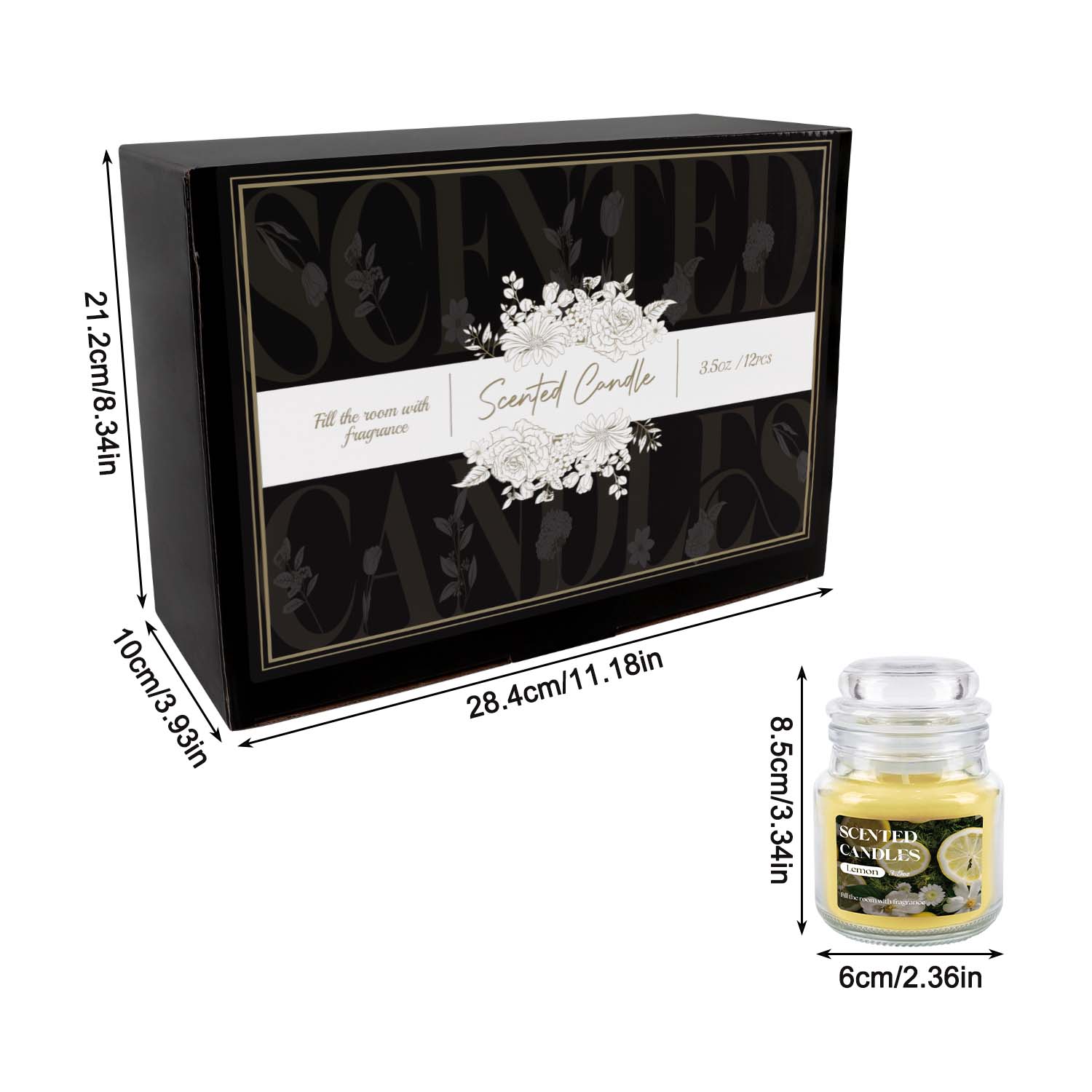 Paquete de 12 Velas Pequeñas G - Home Fragrance Options reseña y precio
