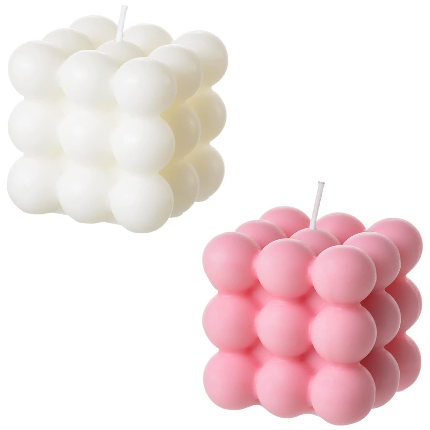 2 piezas de vela de burbujas b - Soy Wax Flake reseña y precio