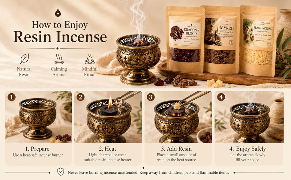 Incienso de Resina Natural, Va - Home Fragrance Types reseña y precio